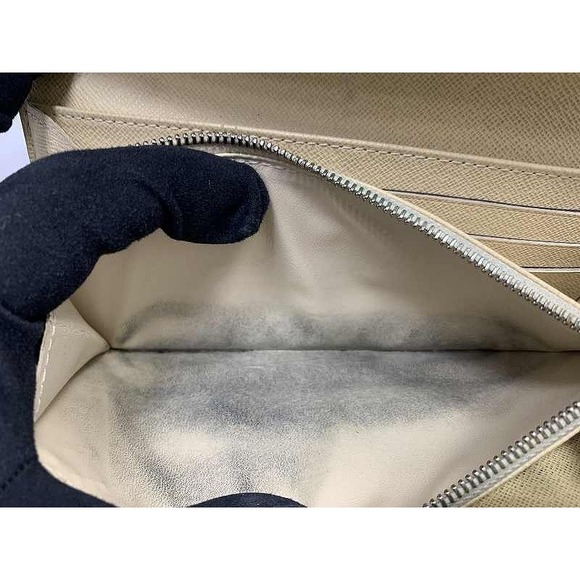 Louis Vuitton Azur White Portefeuille Wallet Sarah Flap Long Damier - Picture 8 of 10